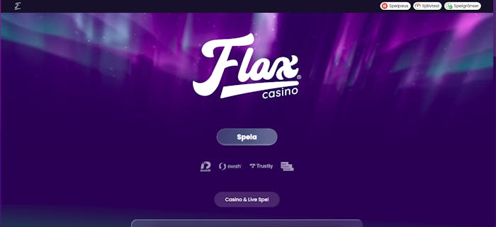 Flax casino startsida