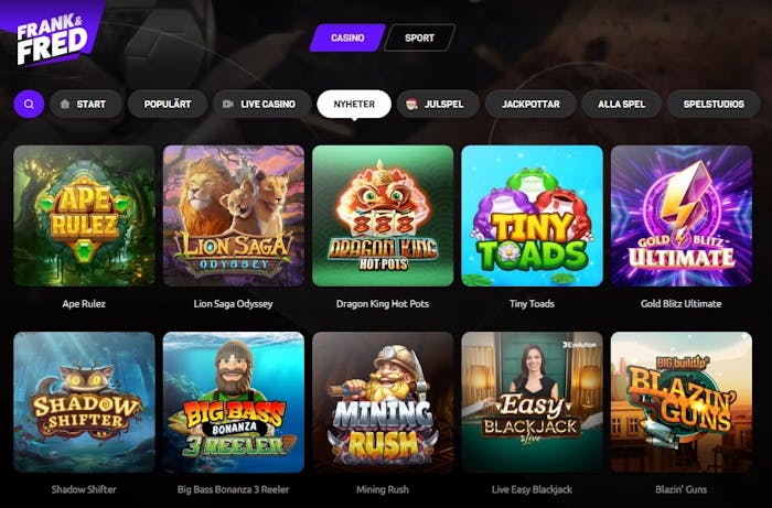 frankfred new slots