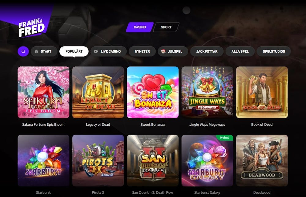 frankfred popular slots