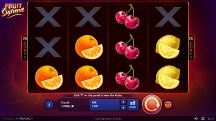 Fruit Supreme: 25 lines logo