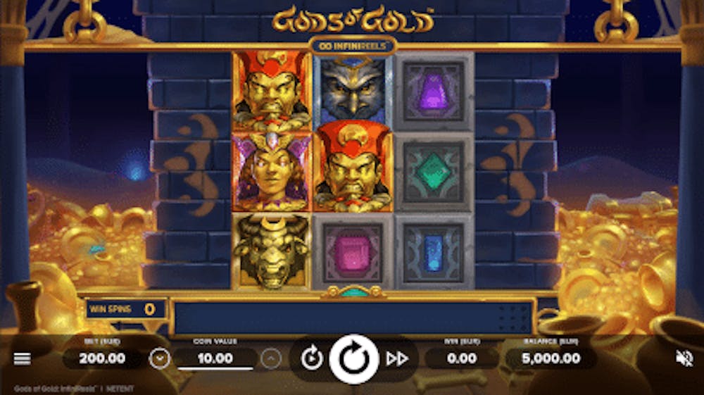 Gods of Gold Inifinireels logo