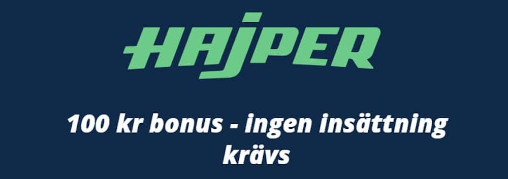 Få en bonus på 100 kr utan insättning