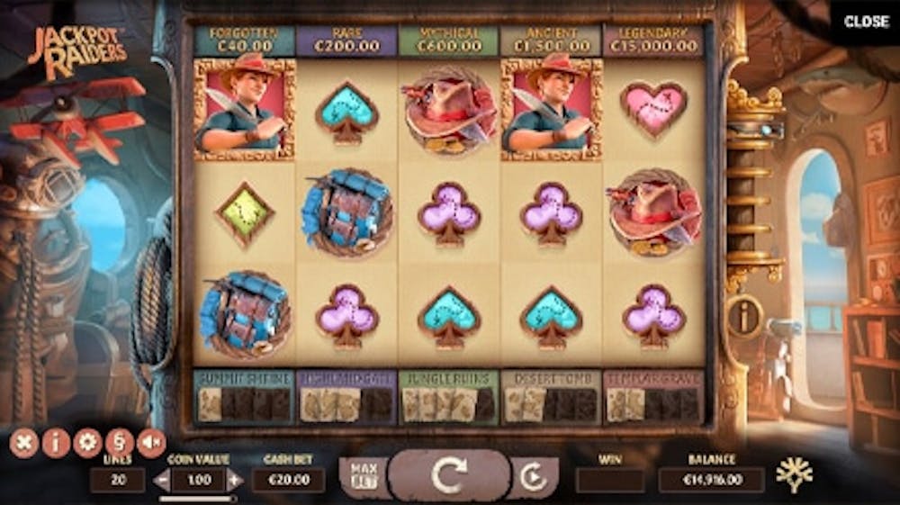 Jackpot Raiders slot logo
