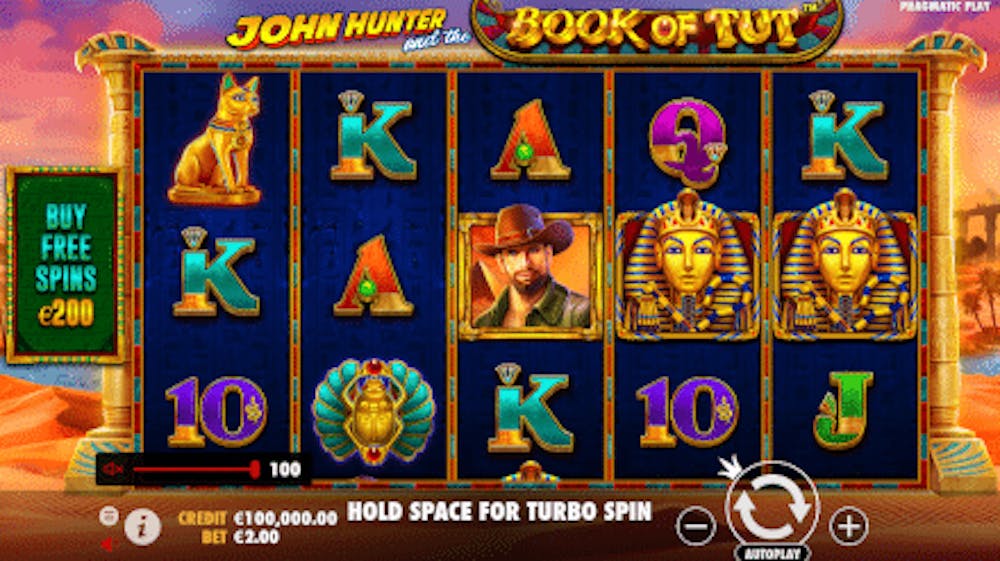 John Hunter and the book of Tut logo