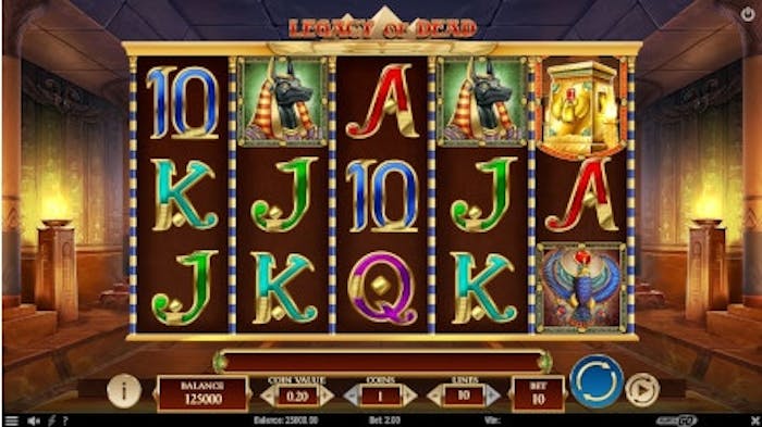 Legacy of Dead slot logo