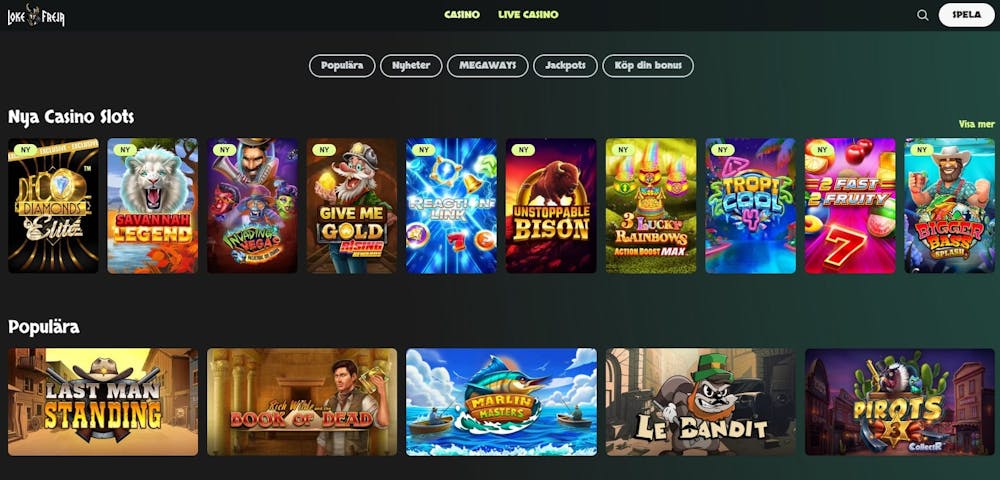 lokefreja casino lobby
