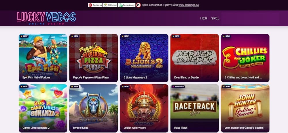 lucky vegas slots
