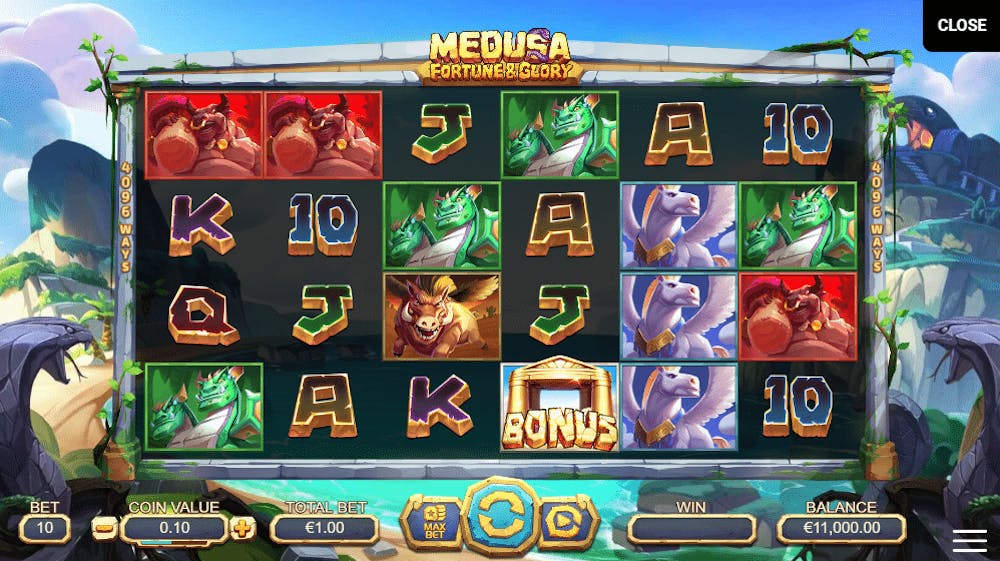 Medusa – Fortune and Glory logo