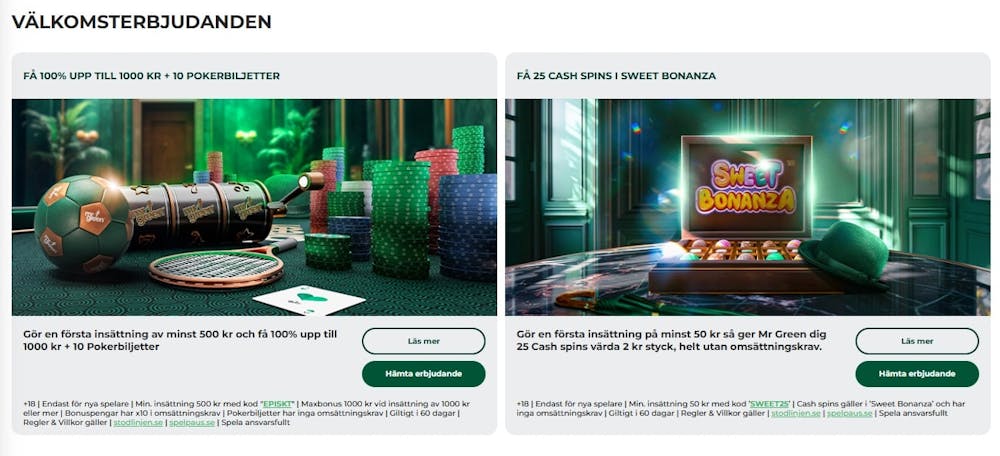 mr green bonus