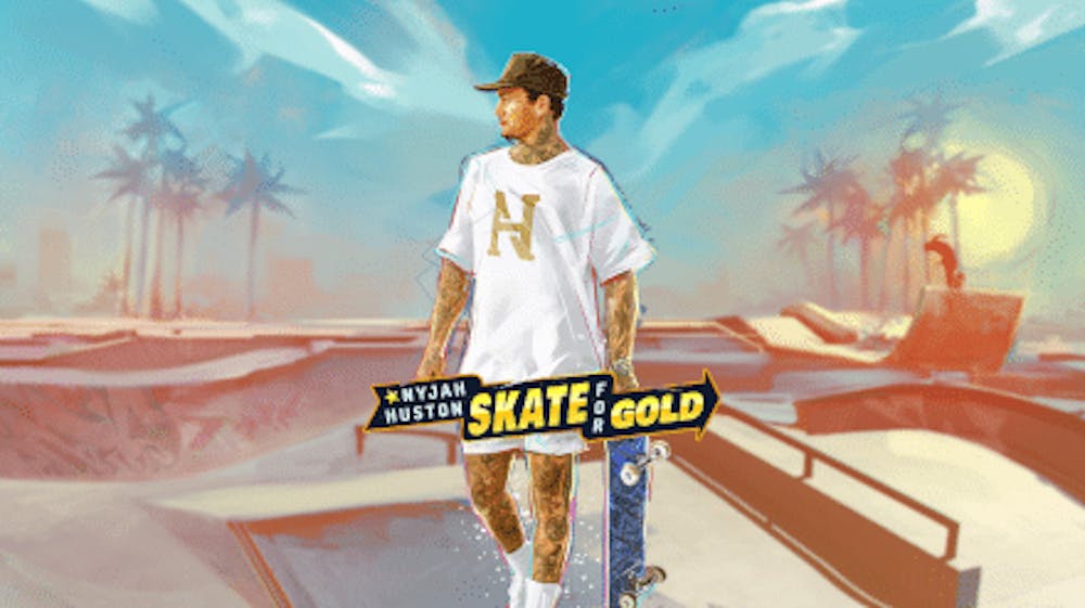 Nyjah Huston – Skate for Gold logo