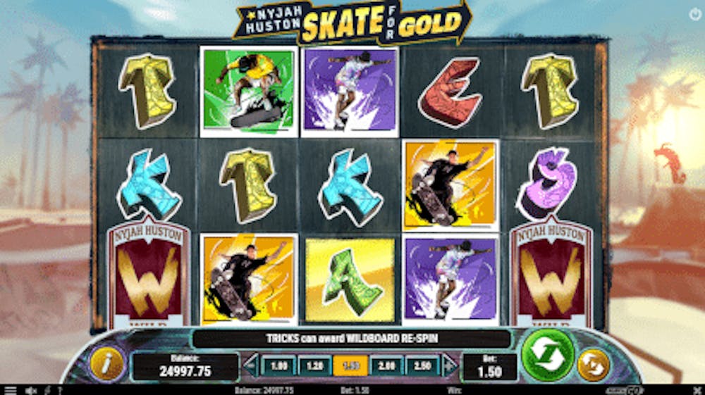 Nyjah Huston – Skate for Gold logo