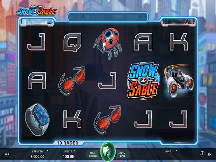 Action Ops: Snow &#038; Sable slot logo