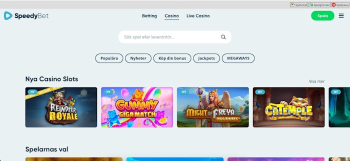 Spellobby med slots