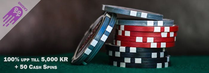 Spela med en ny bonus på 100 % upp till 5 000 kr