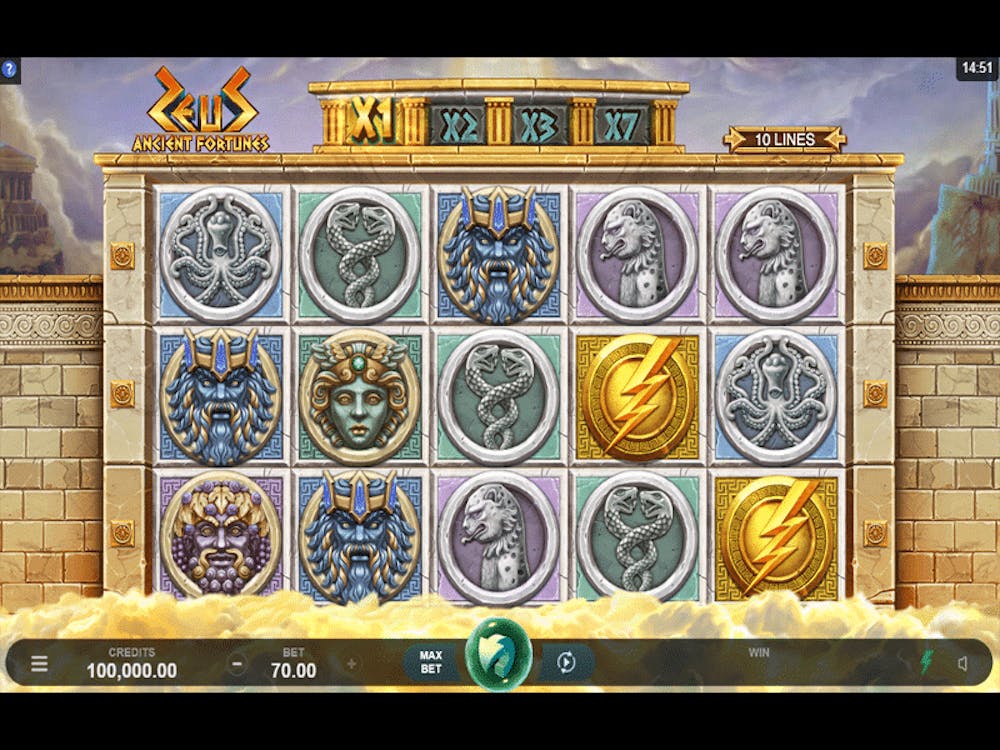 Ancient Fortunes: Zeus logo