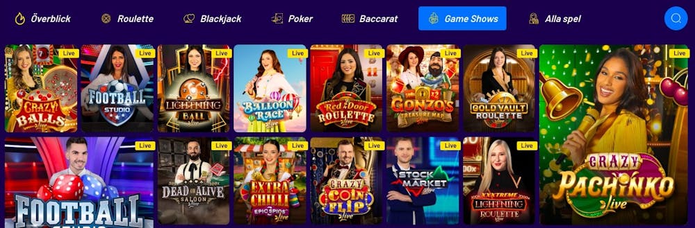 Game shows lobby