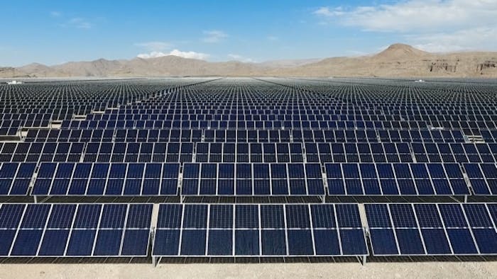 Solcellspark utanför Las Vegas