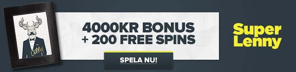 SuperLenny Välkomstpaket banner