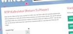 Tips &#038; Trix – Vad är RTP och hur räknar jag?